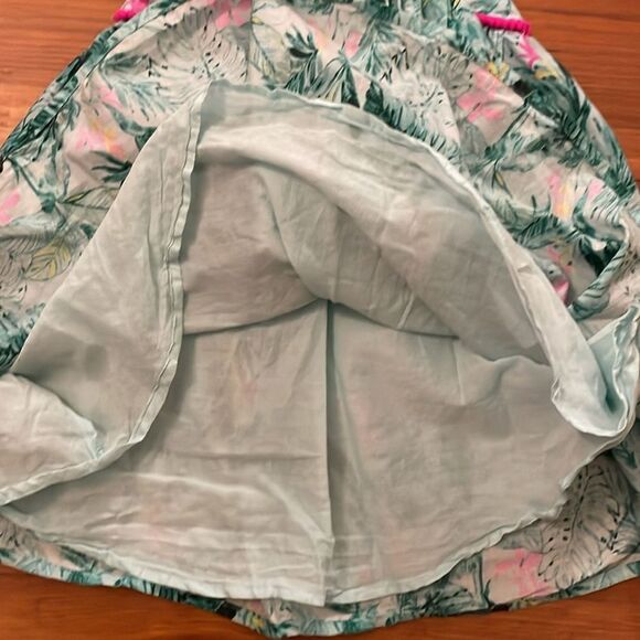 Tommy Bahama Green & Pink Tropical Print Girls Dress Size 4T Sleeveless Summer - Picture 5 of 10